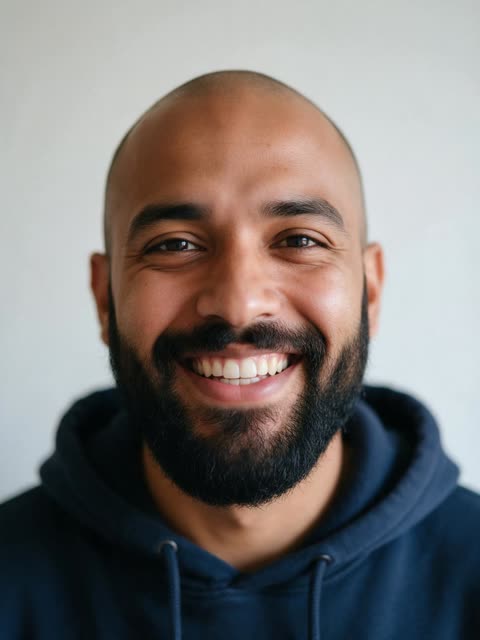 A sample input photo of an AI-generated person