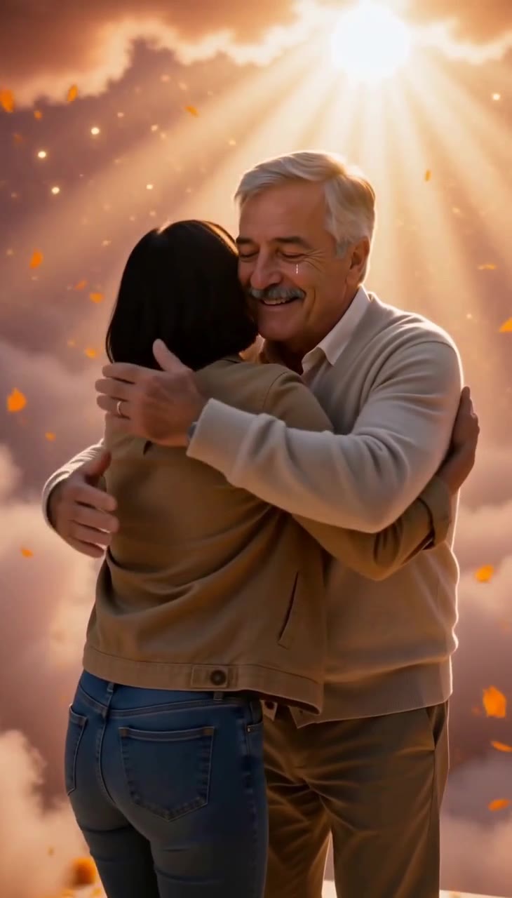 Hug in Heaven AI video made with this site